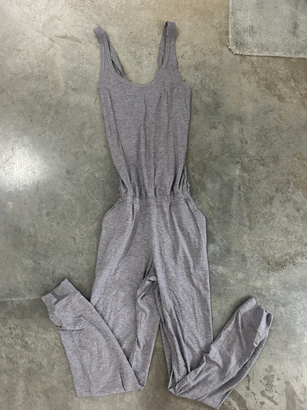 Women's Sleeveless Grey Jumpsuit